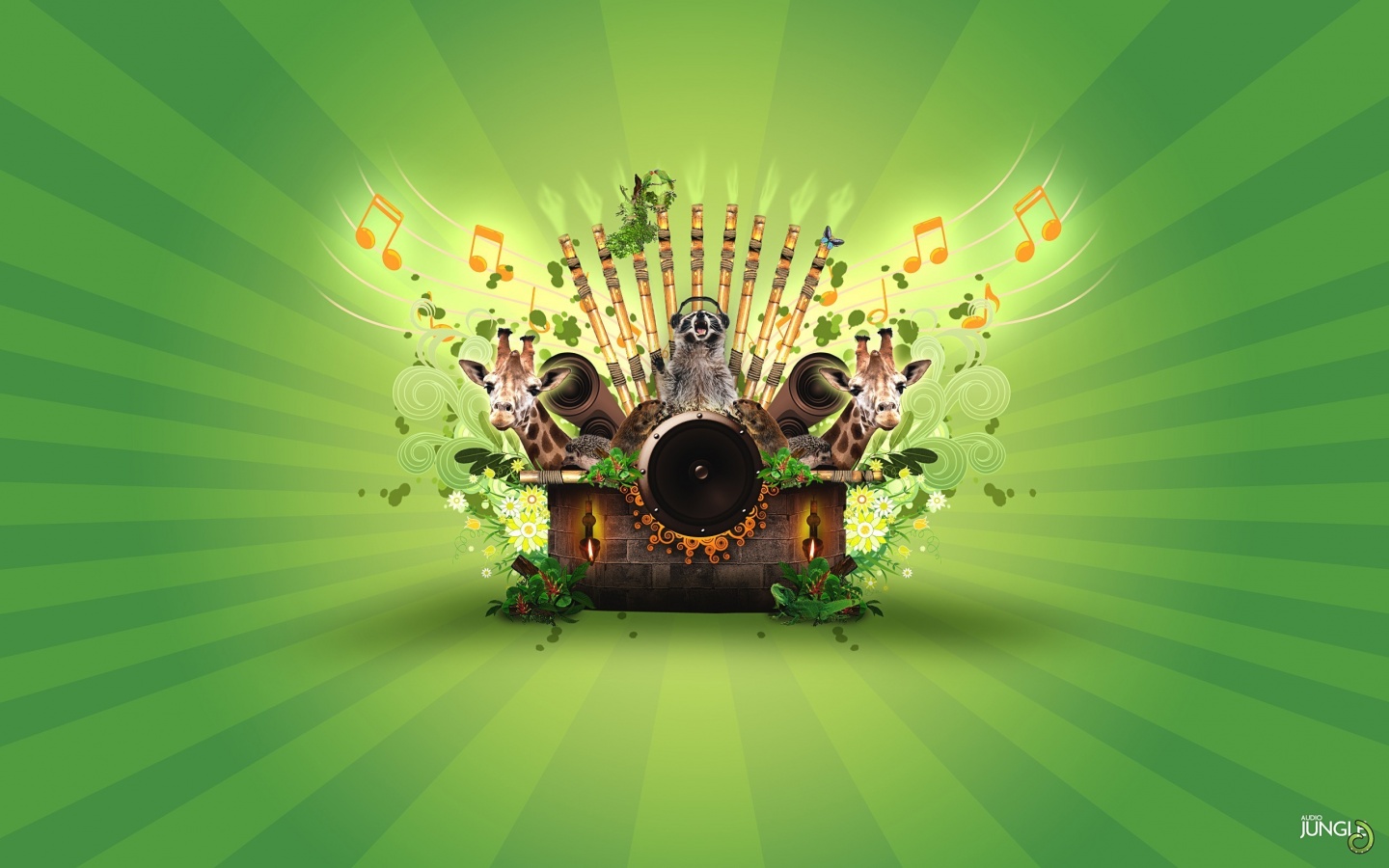 Музыка джунглей обои