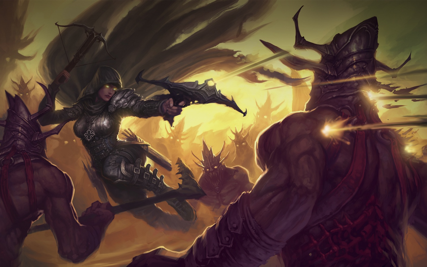 Охотник на демонов из Diablo 3 обои