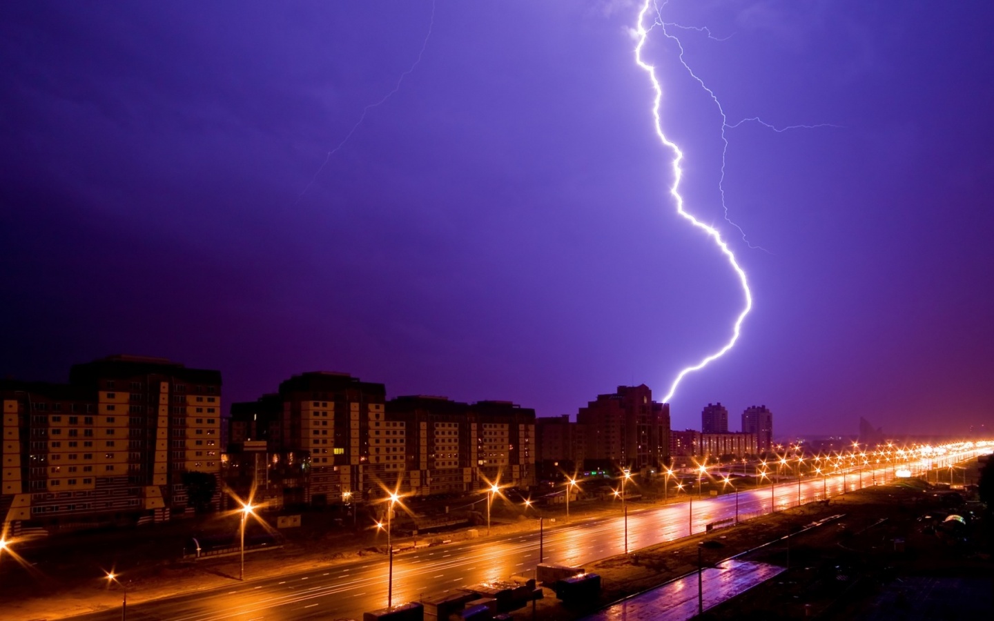 Молния обои