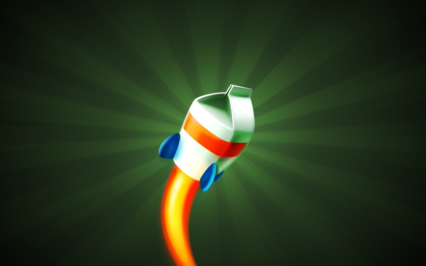 Молочная ракета обои