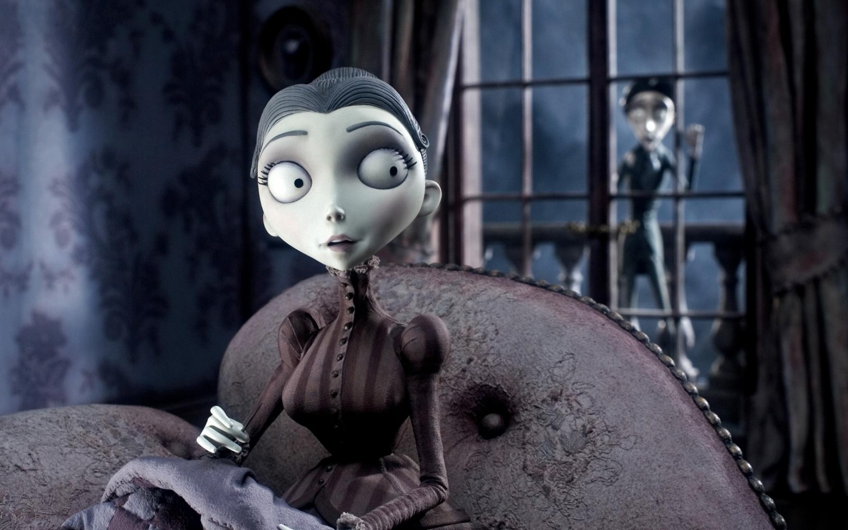 Мертвая невеста вышивает обои