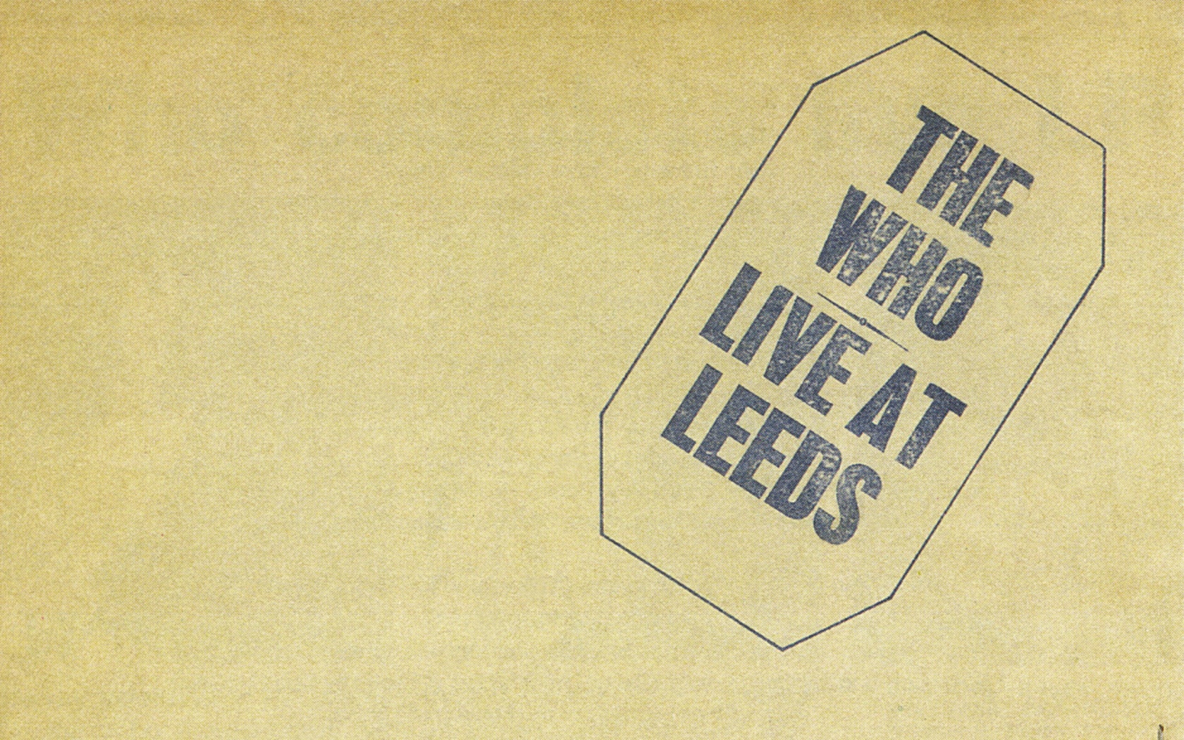 The who live at leeds обои