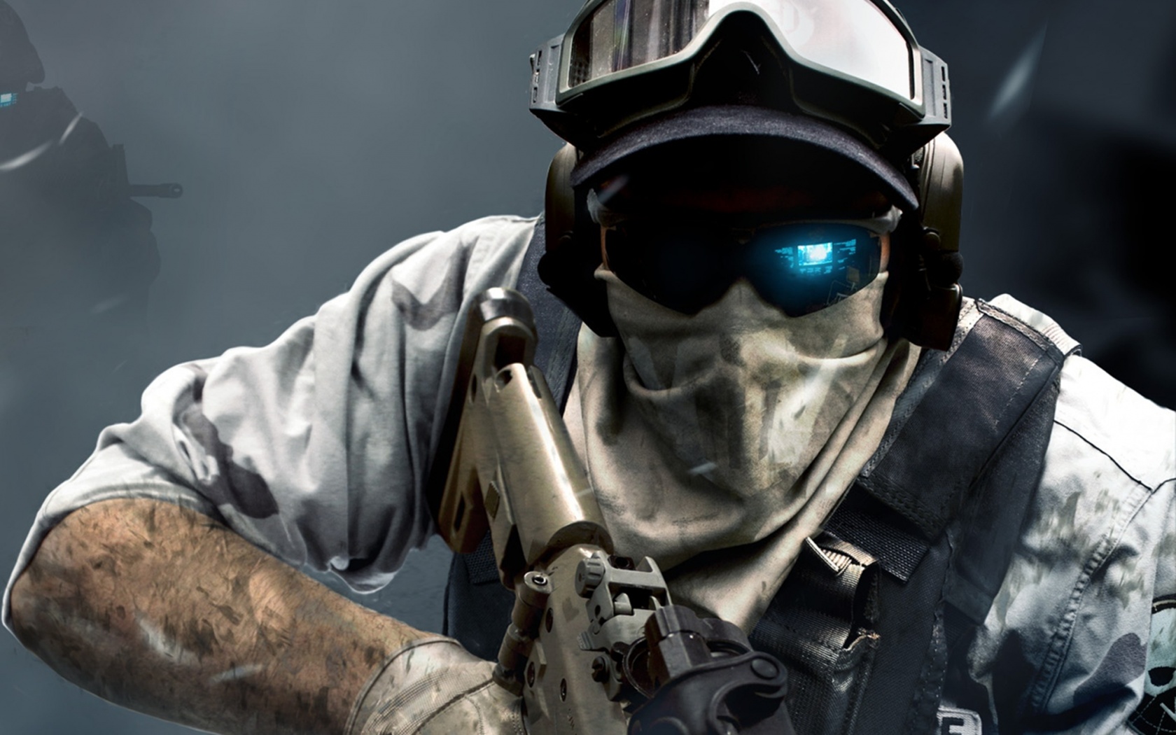 Боец в маске обои