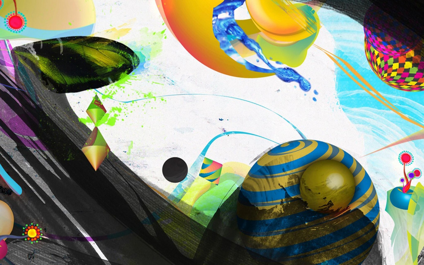 Абстракция из игрушек обои