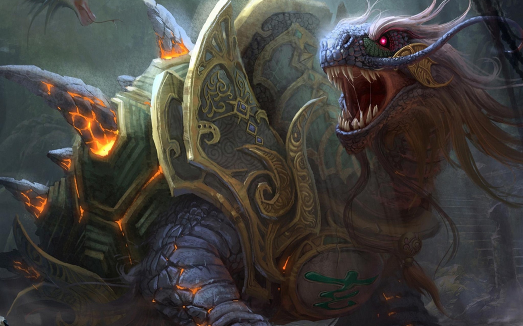 Драон-черепаха обои