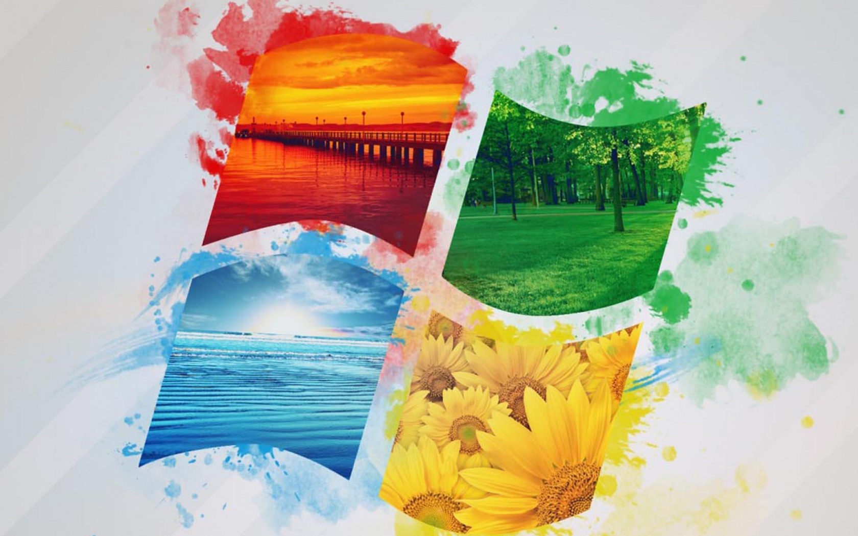 Логотип Winfdows bз фотографий природы обои