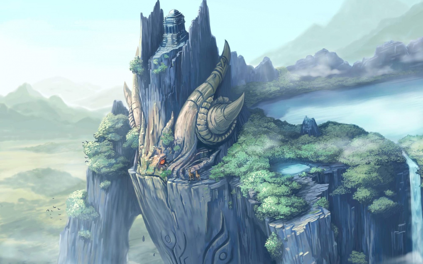 Храм на живой скале обои