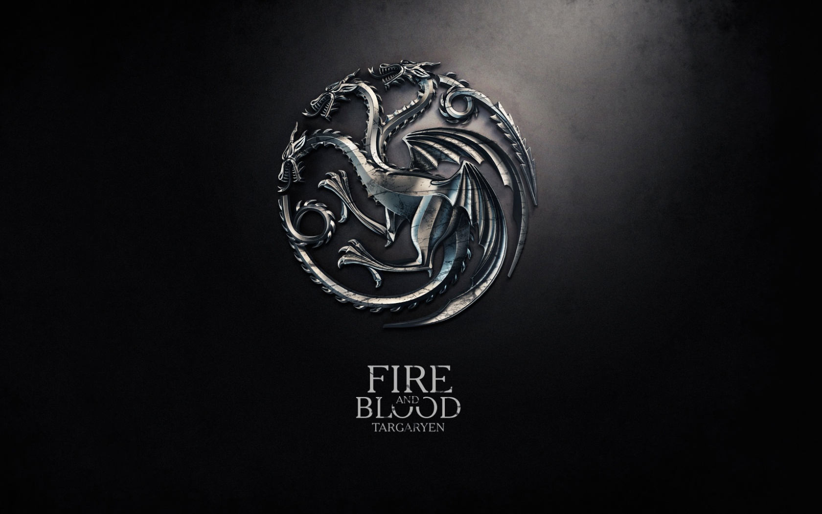 Металлический герб дома Таргариен обои
