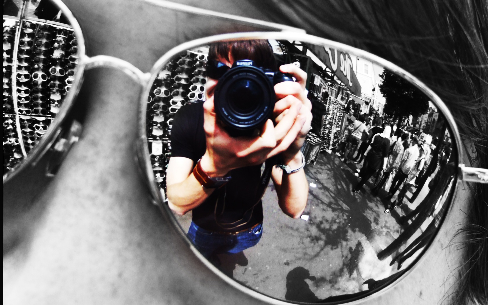 В очках обои