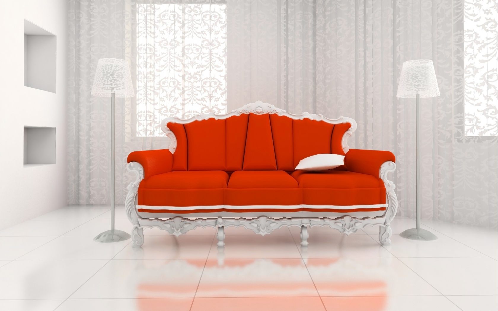 Диван в стиле ампир обои