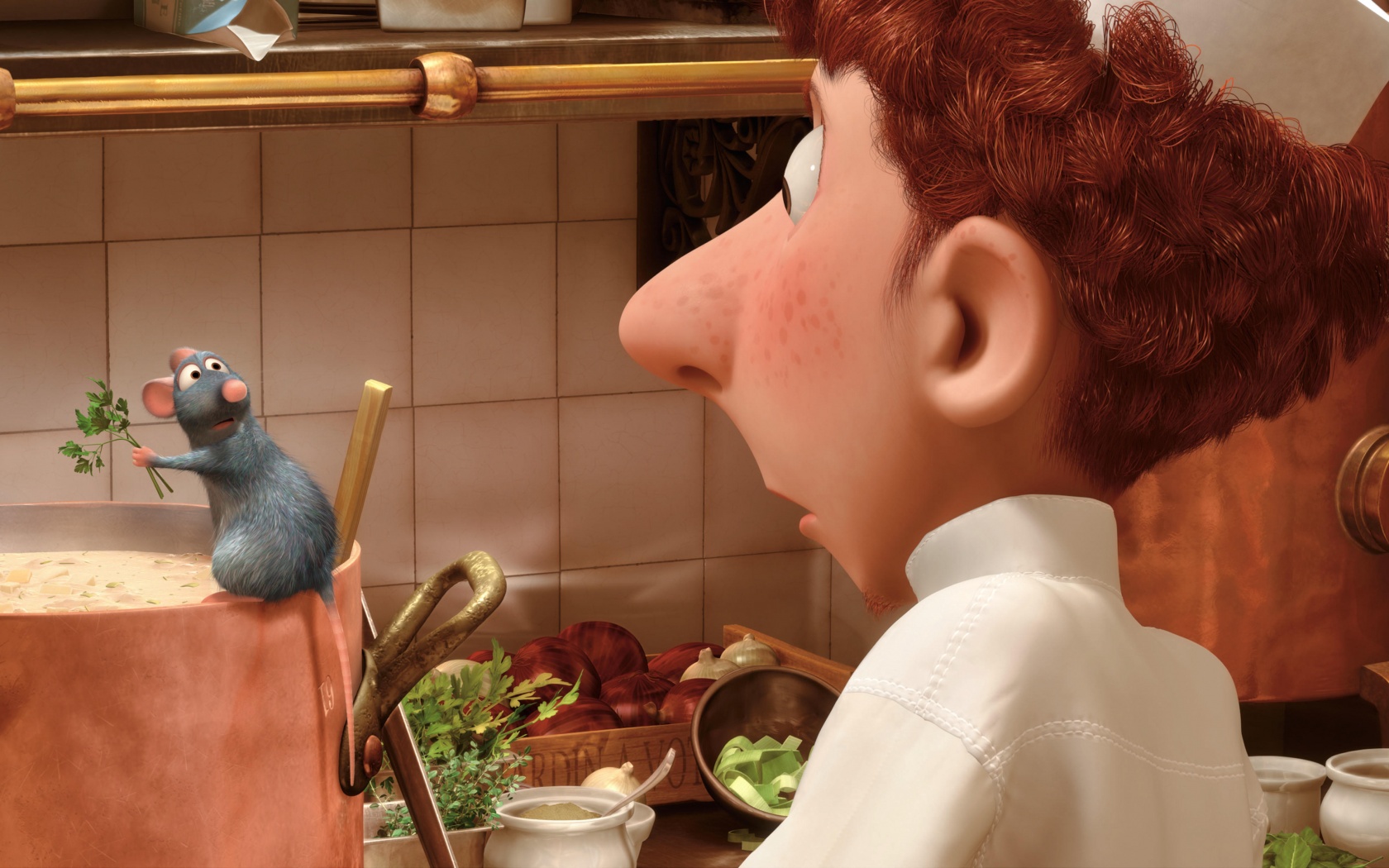 Рататуй варит суп обои