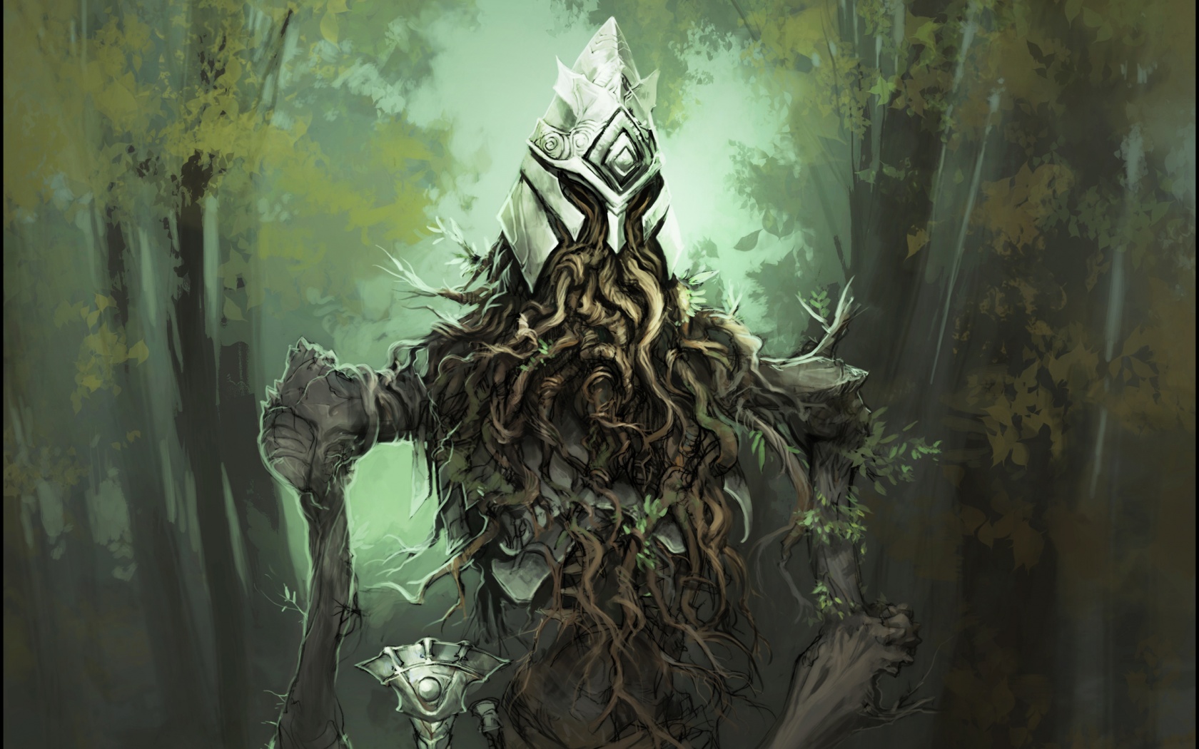 Зеленый король обои