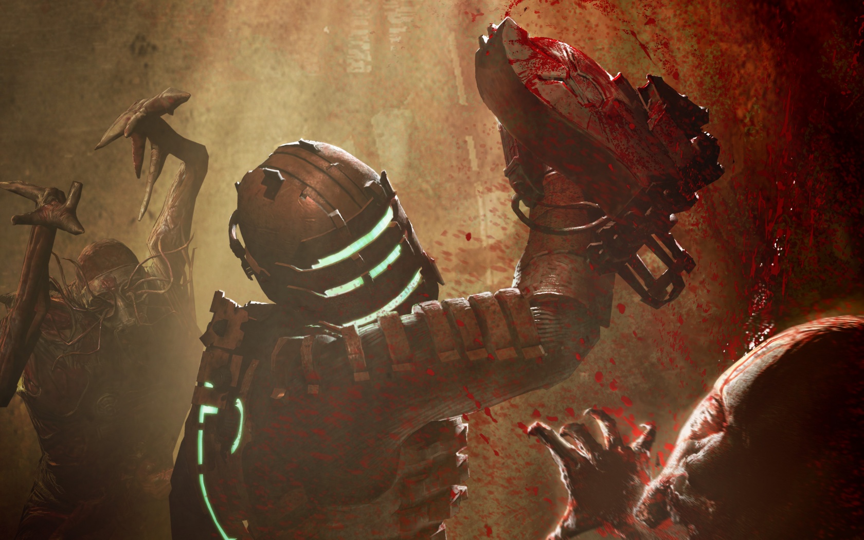 Айзек Кларк выпилил монстра обои