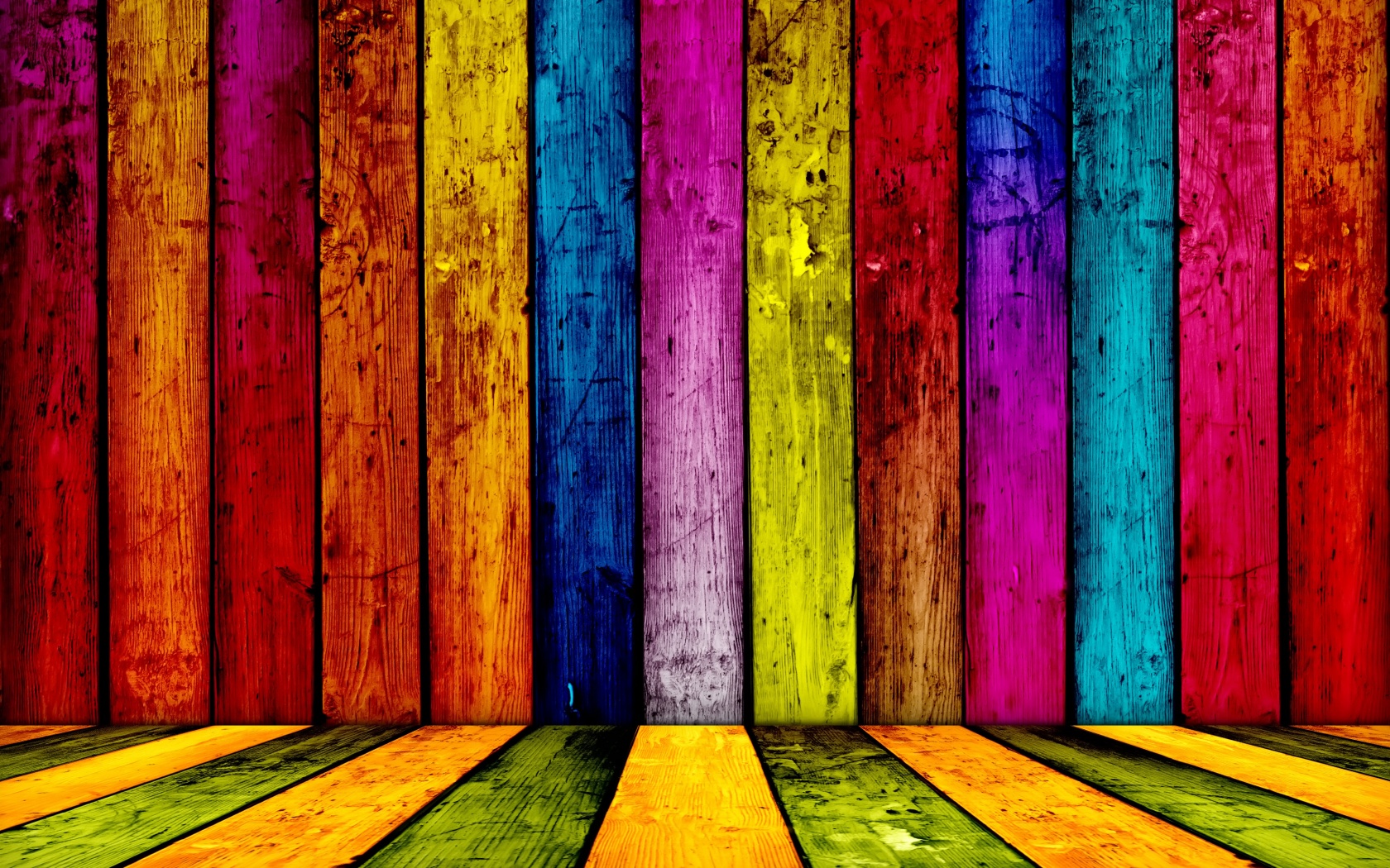 Разноцветные доски обои