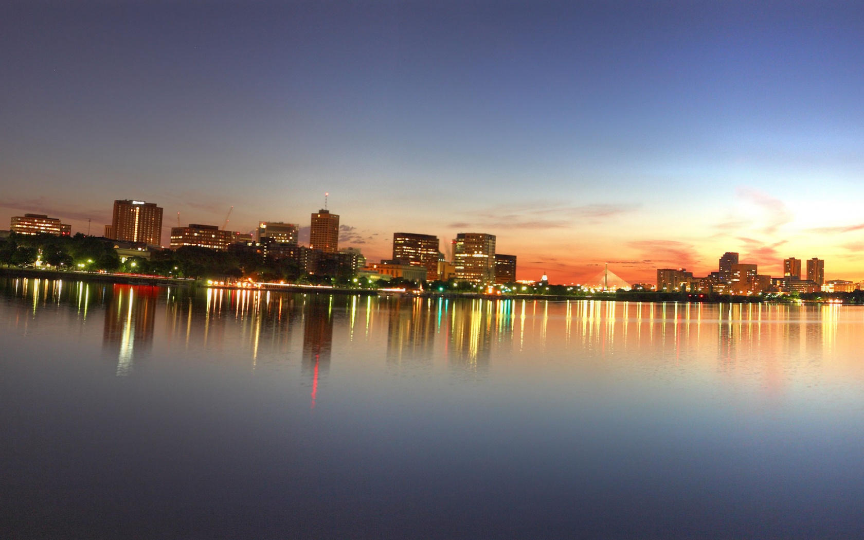 Панорама Бостона обои