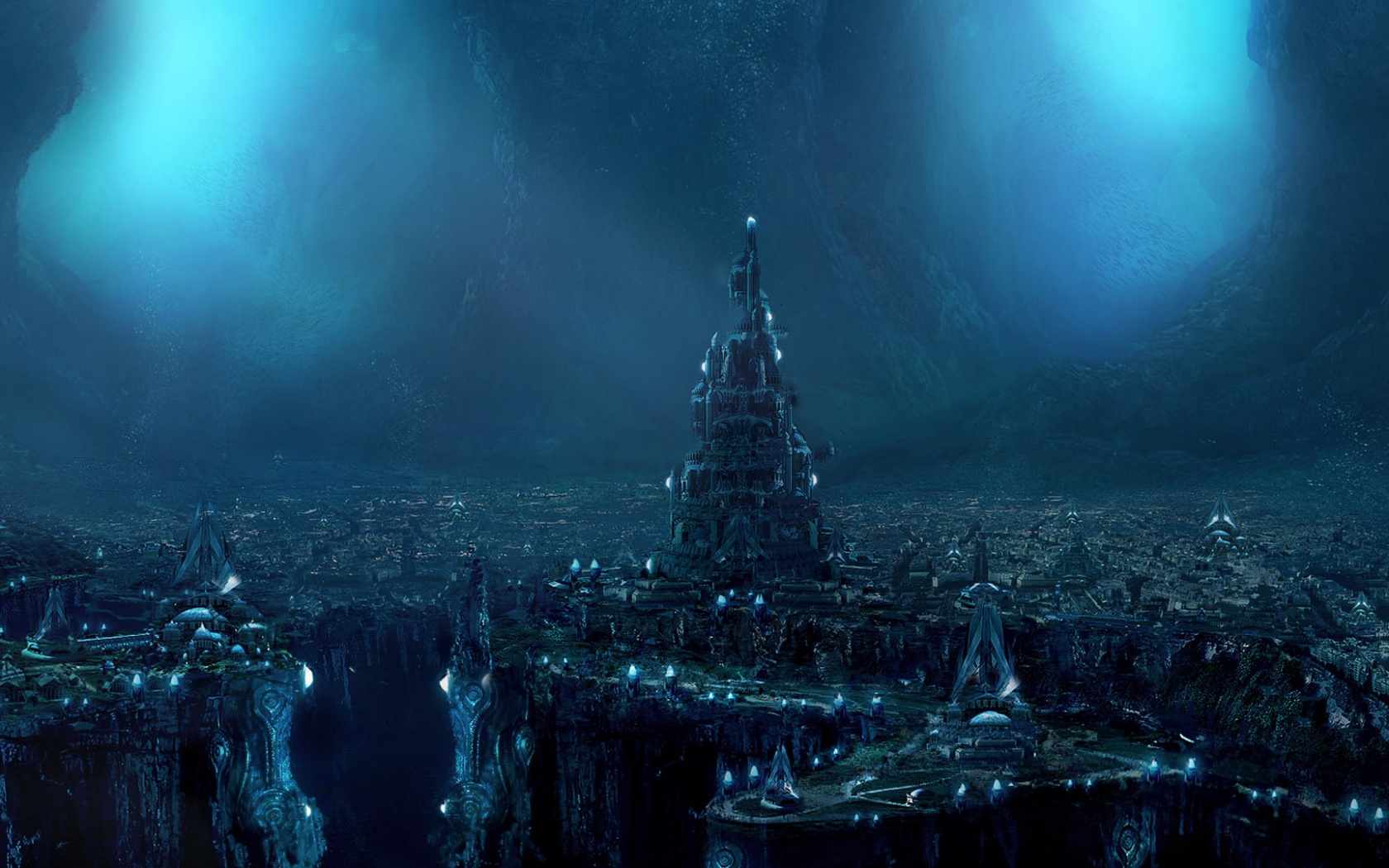 Подземный город обои