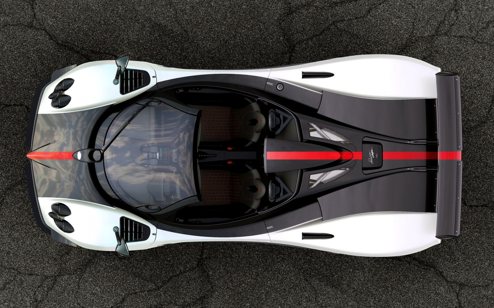 Пагани Зонда вид сверху обои