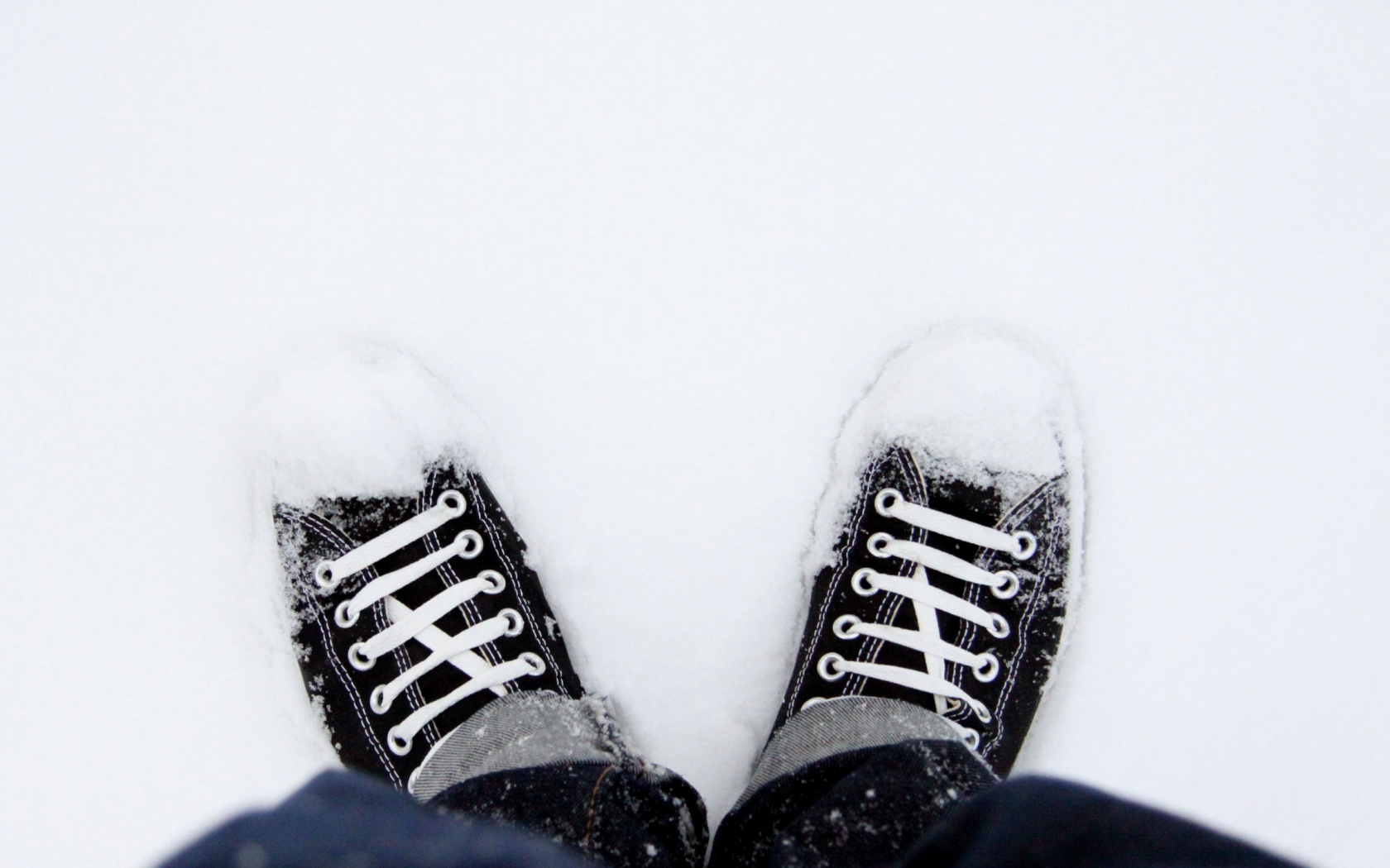 Дурак зимой в кедах обои