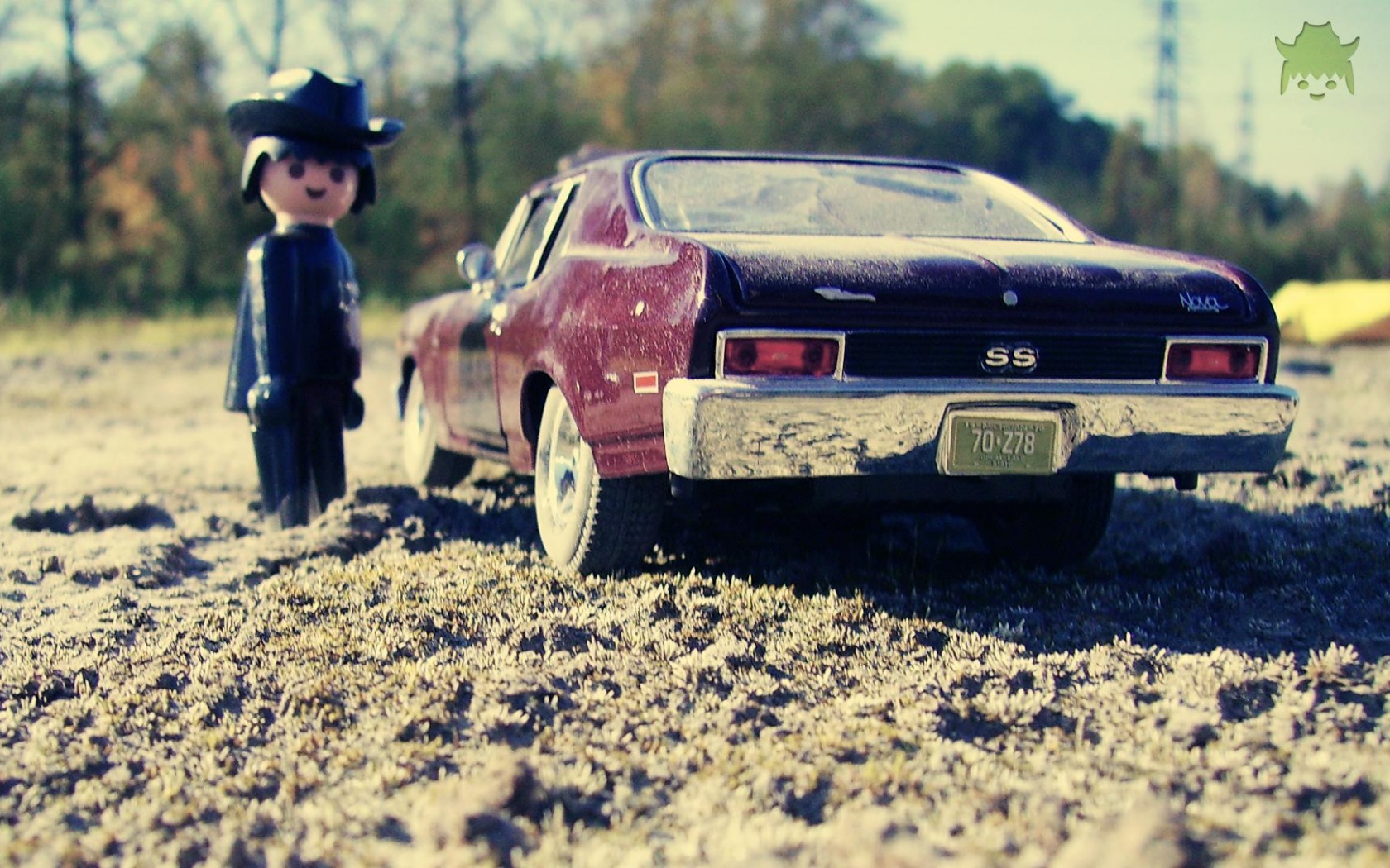 Машинка для человечка Lego обои