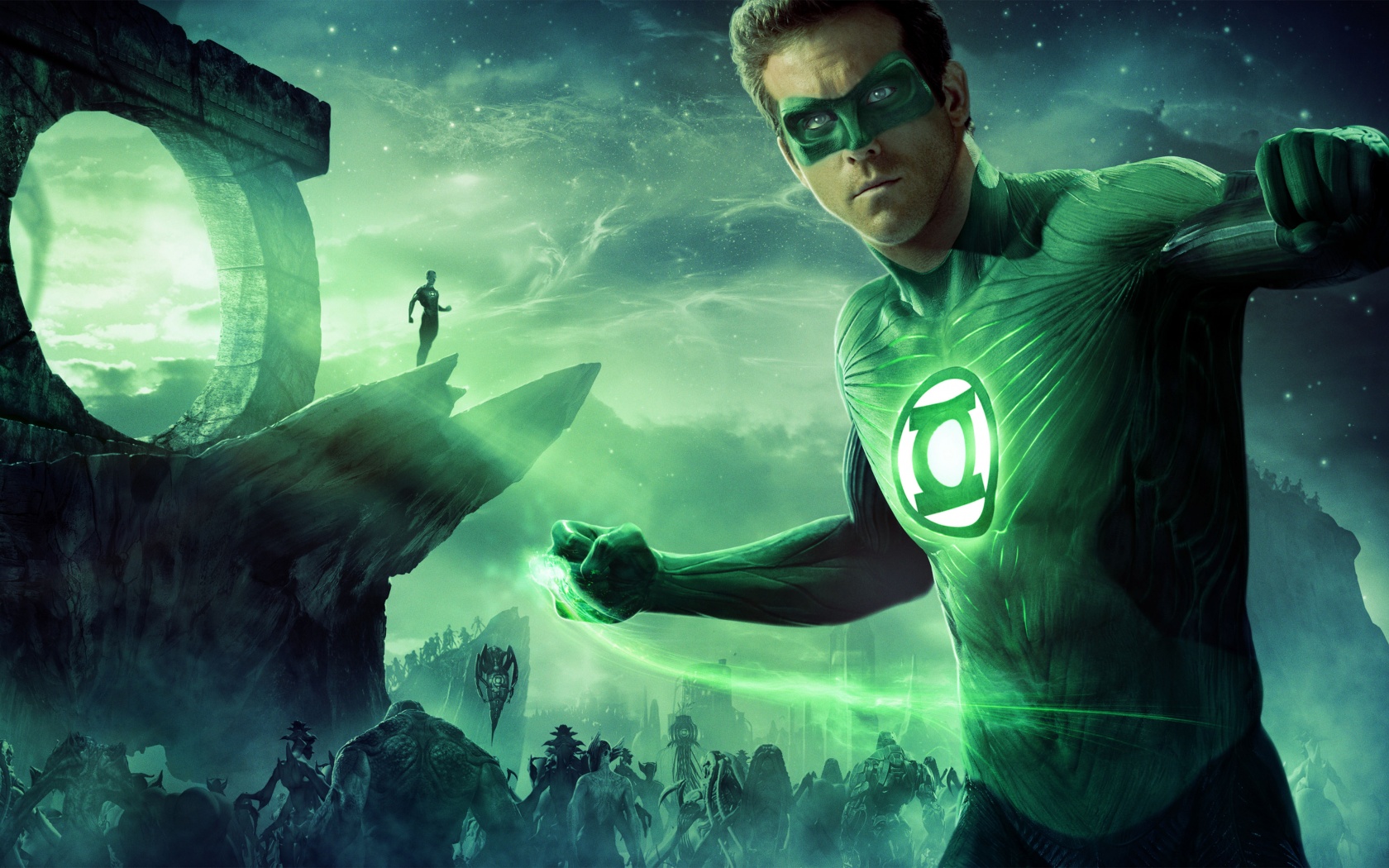 Зелёный фонарь обои