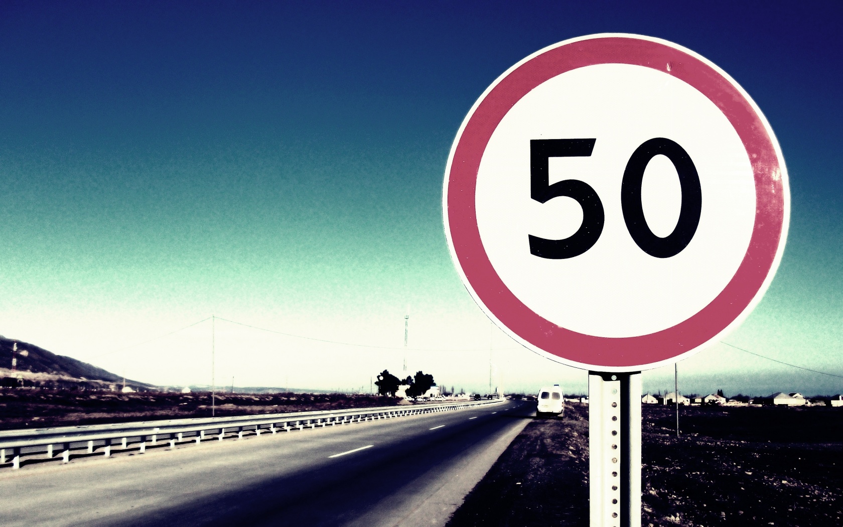 Ограничение скорости 50 км/ч обои