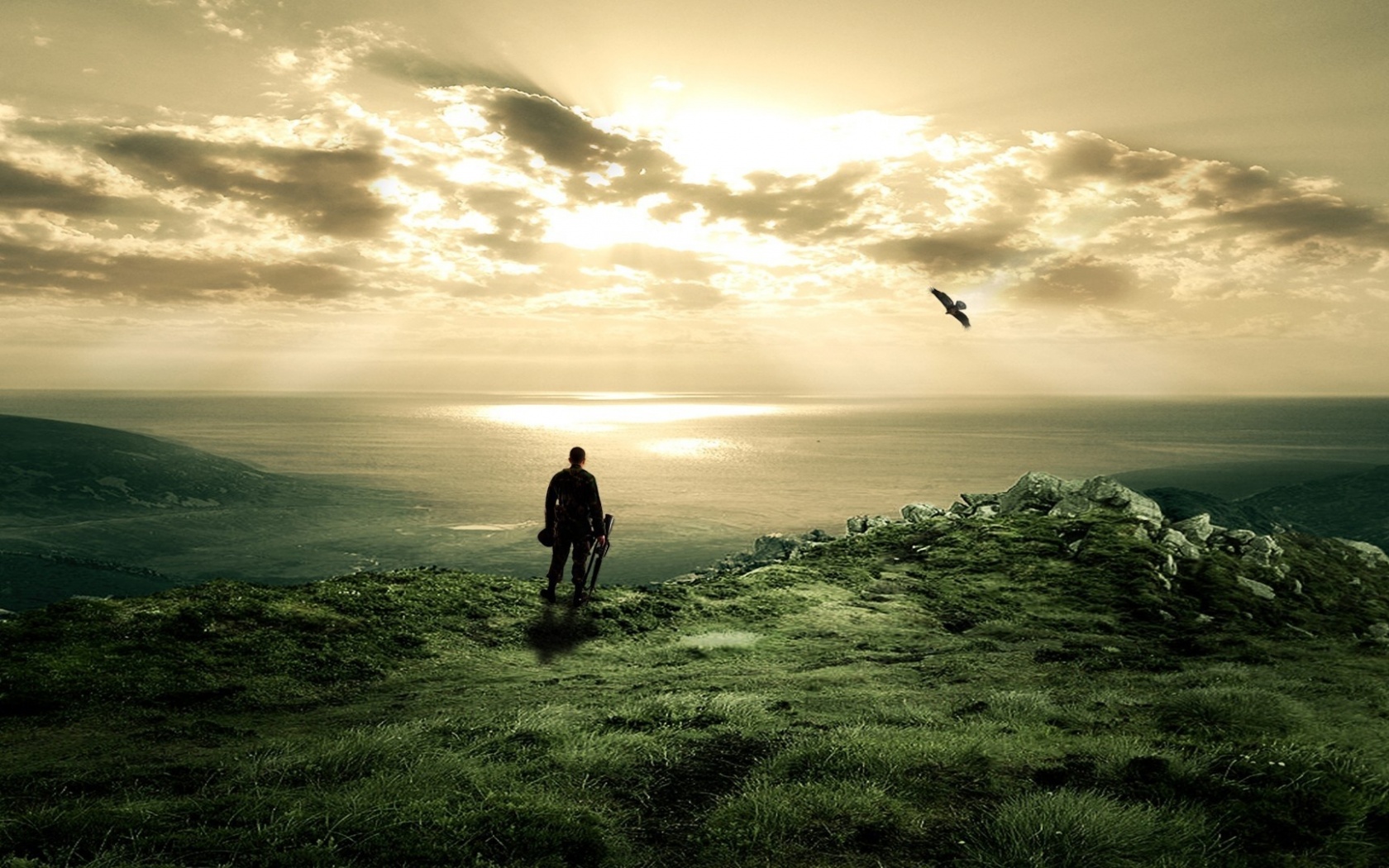 Солдат на краю света обои