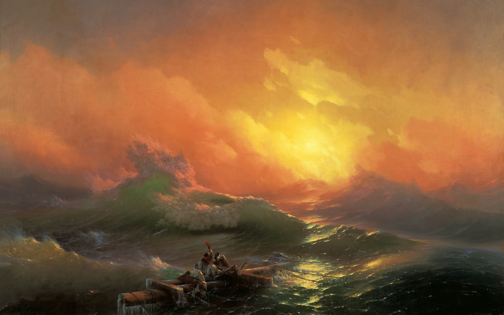 Айвазовский: Девятый вал обои