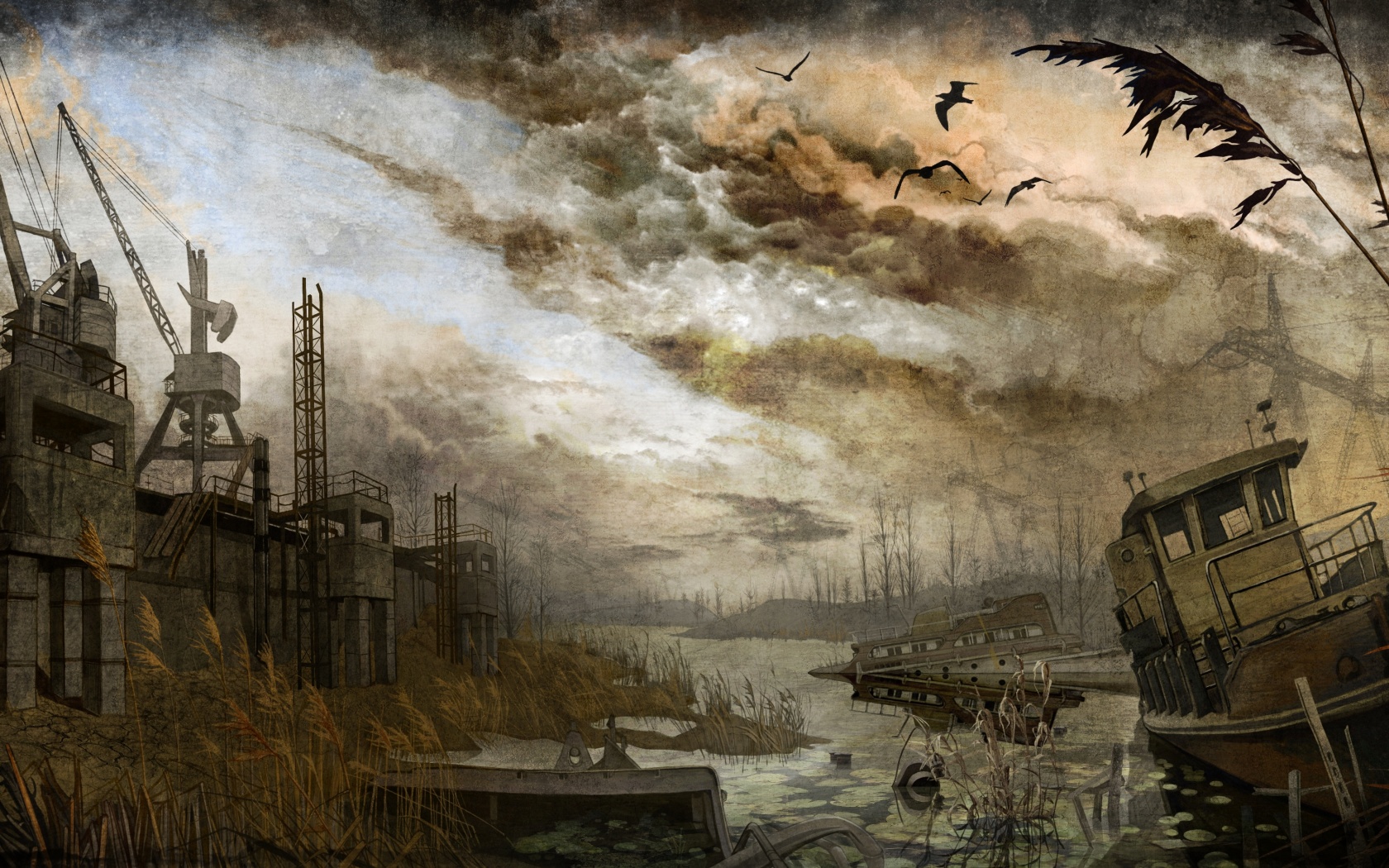 Панорама из Сталкера обои