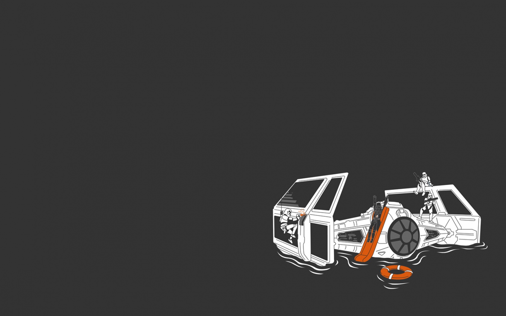 Истребитель империи в экстренной ситуации обои