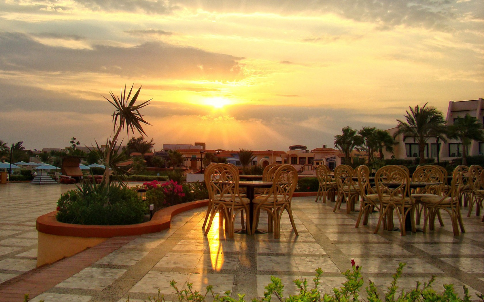 Закат в Хургаде обои