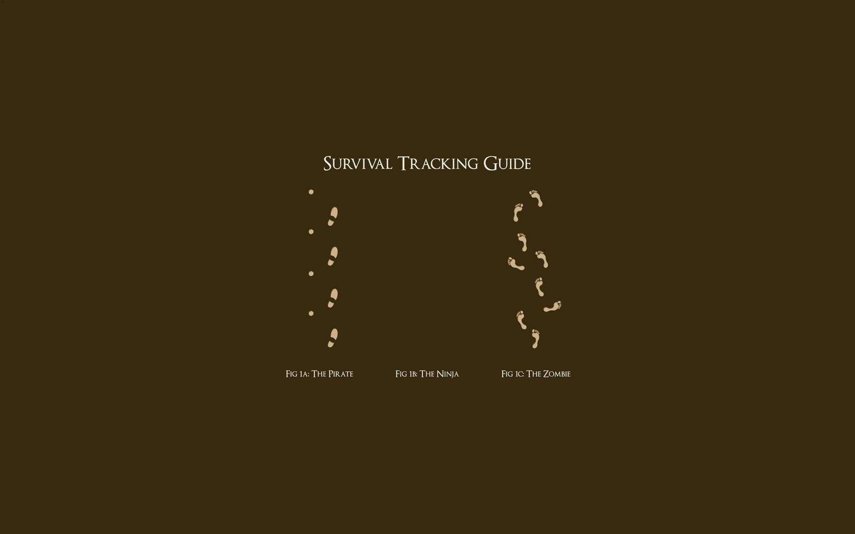 Следы: Пират, Ниндзя, Зомби обои