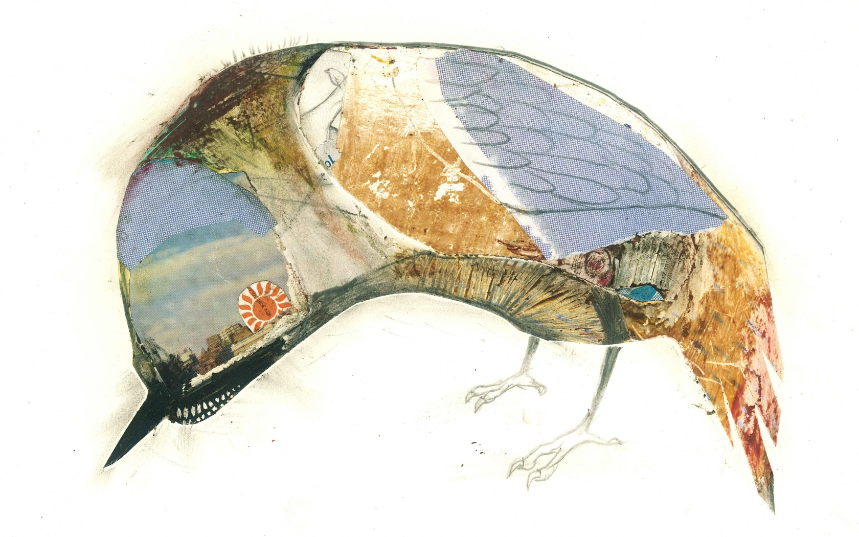 Аппликация Стефана Томпсона "Птица" обои