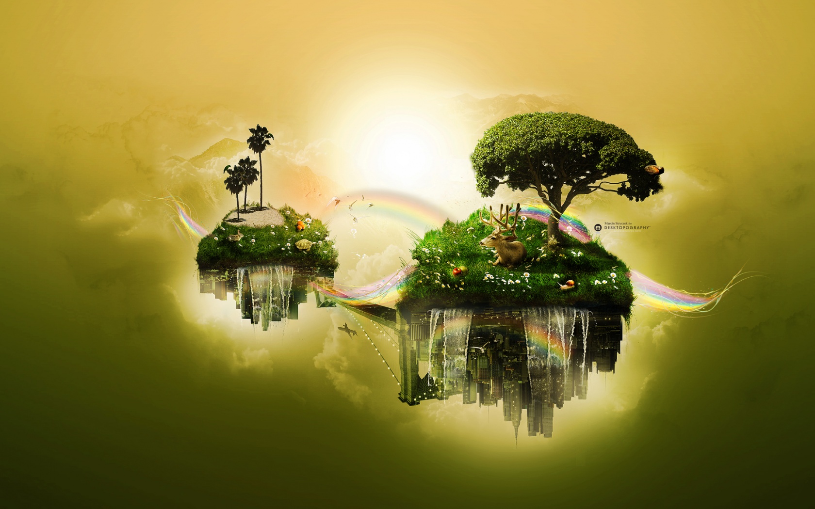 Парящие острова обои