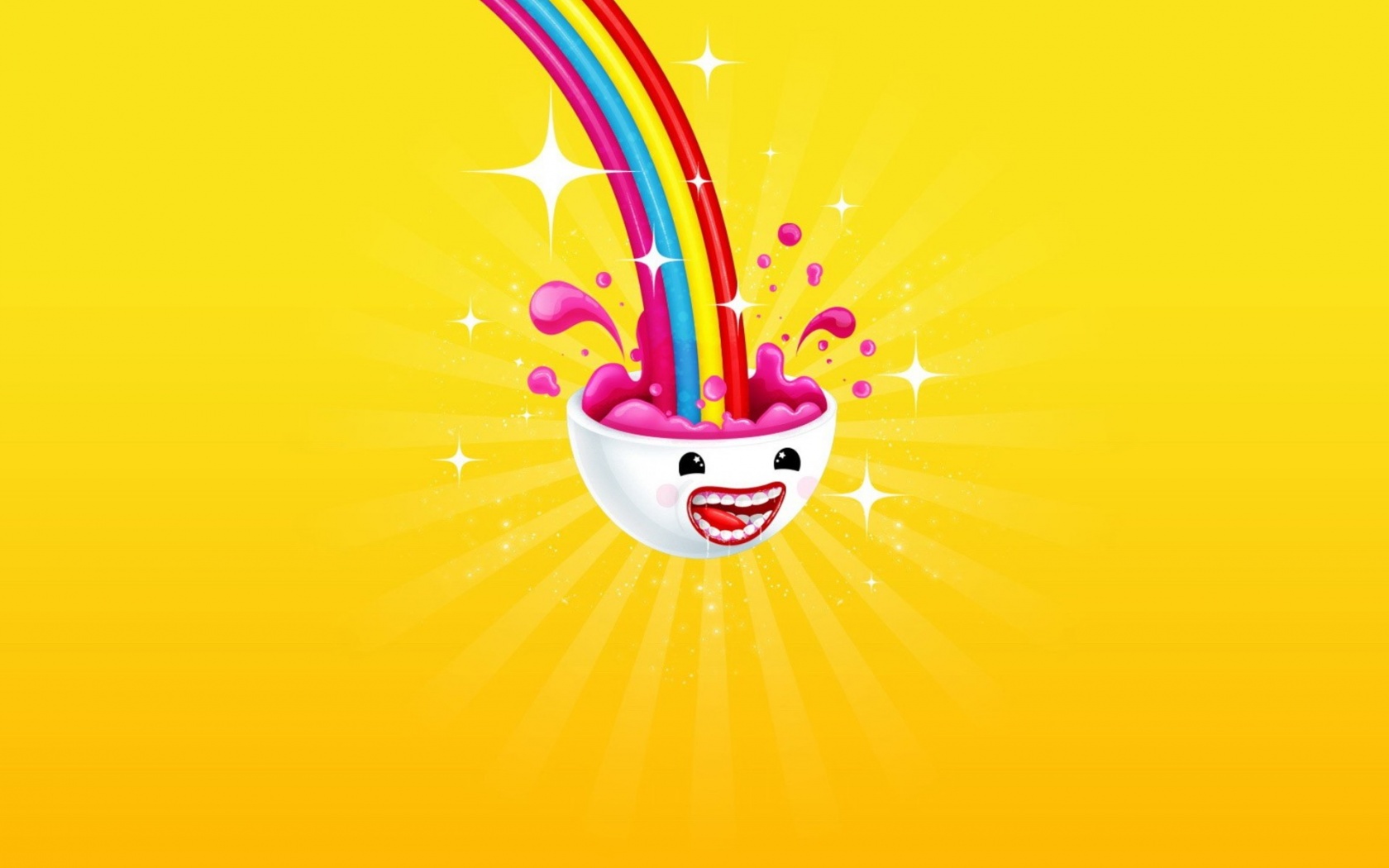 Радужные мозги обои