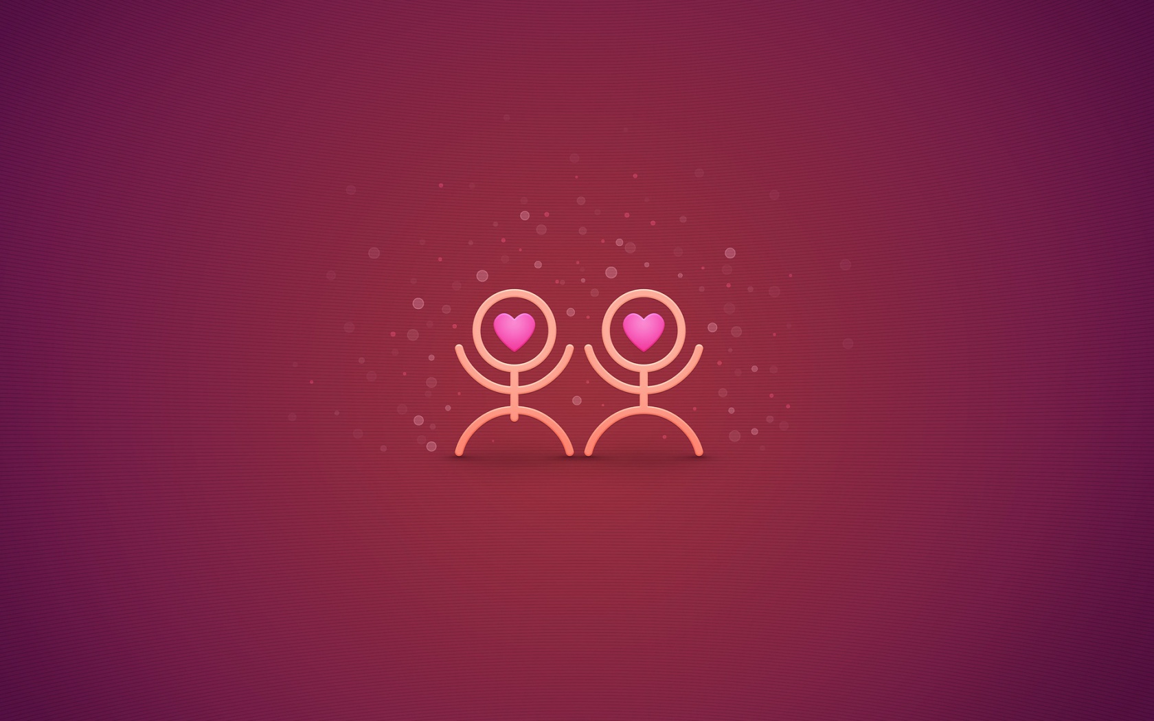 Влюблённые человечки обои