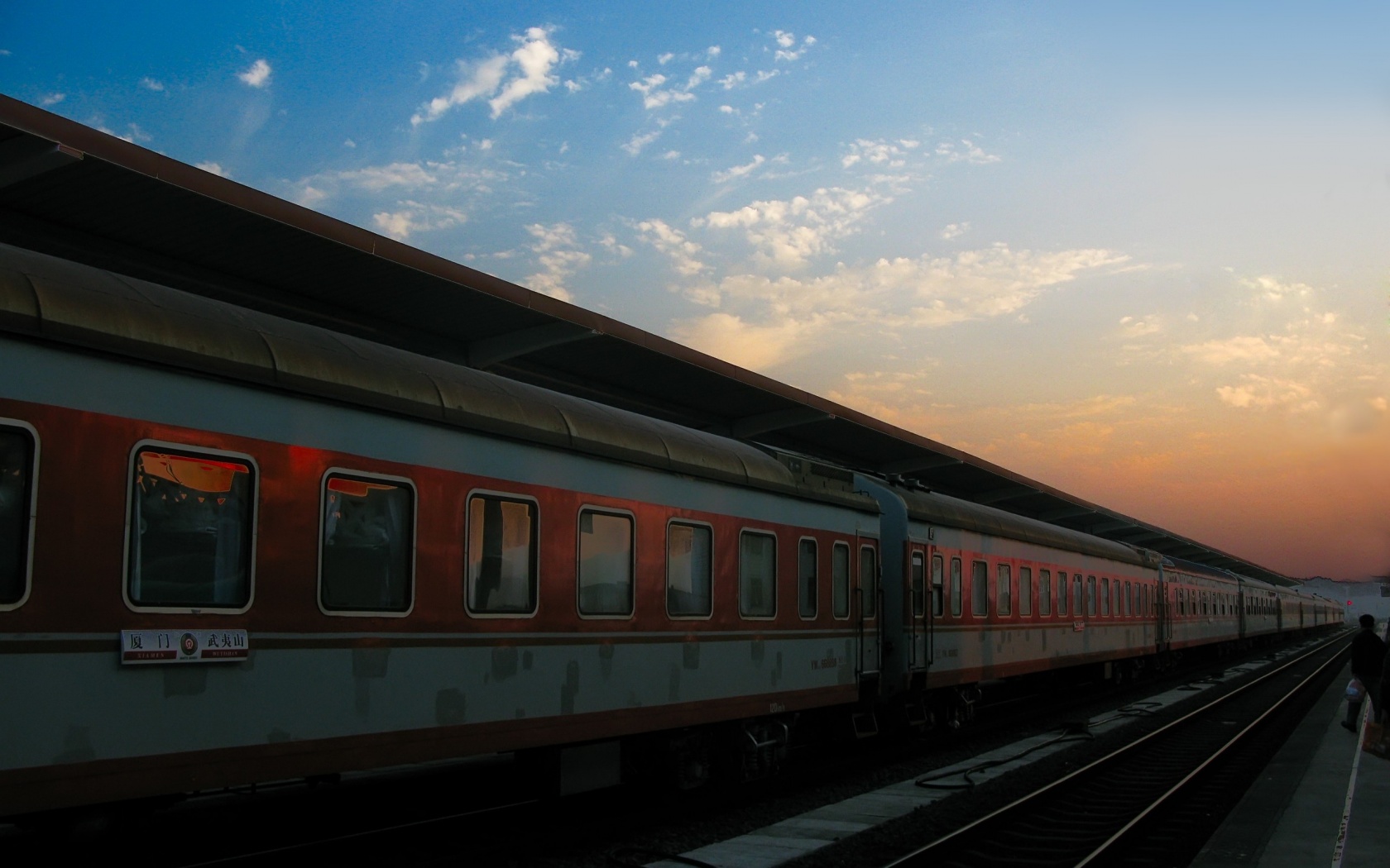 Пассажирский состав обои