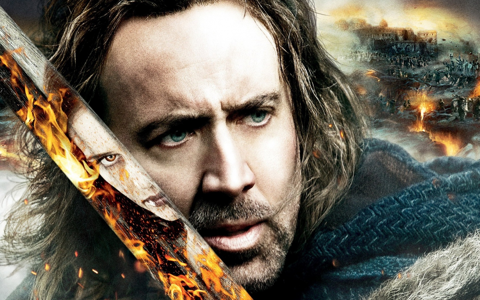 Николас Кейдж в фильме Время ведьм обои