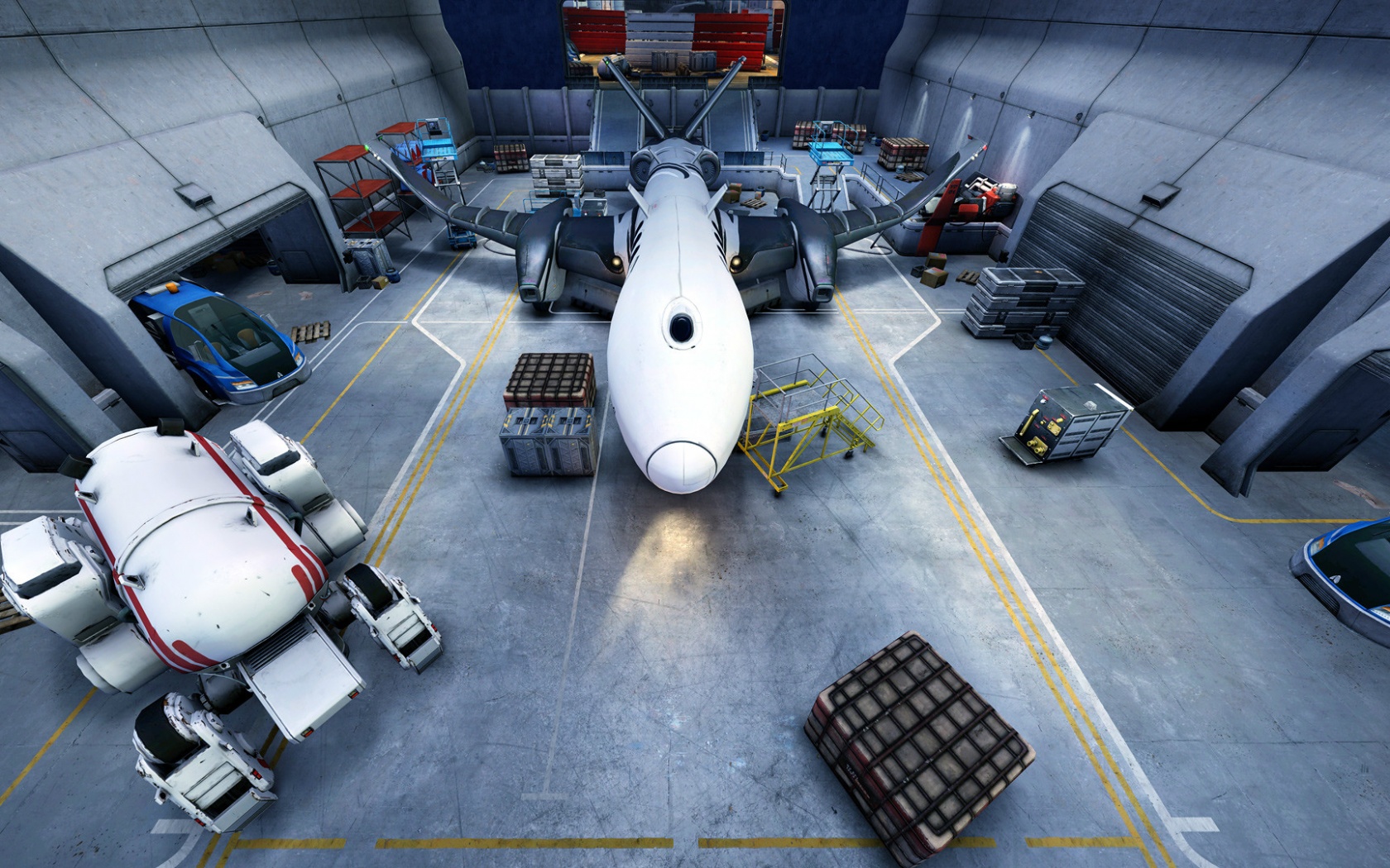 Ангар из игры Brink обои