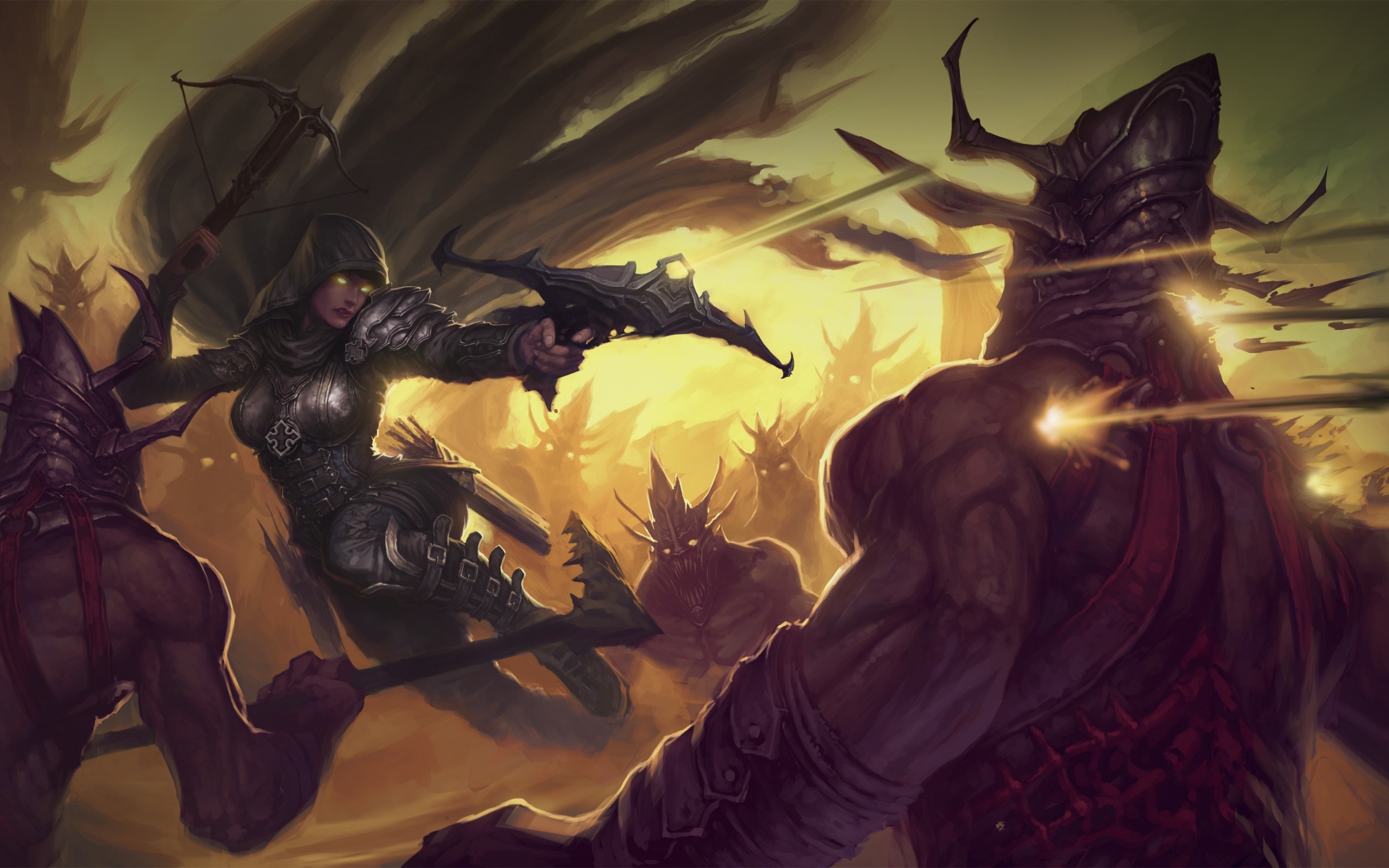 Охотник на демонов из Diablo 3 обои