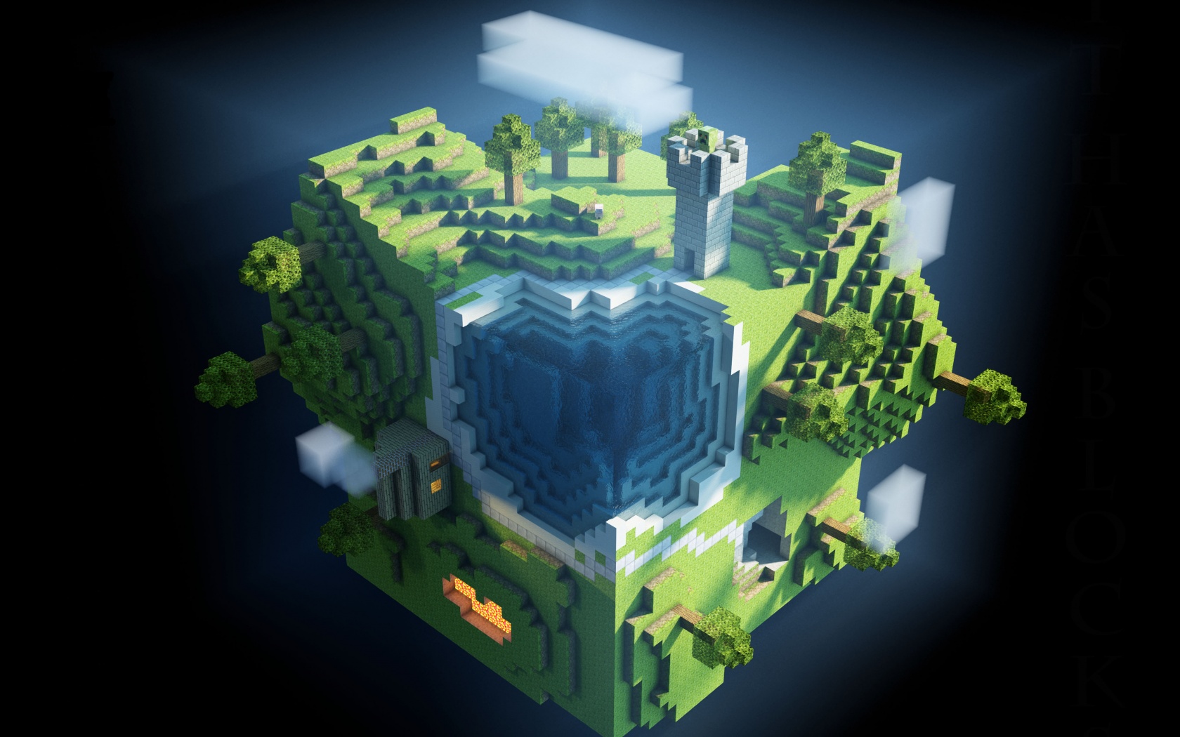 Планета Майнкрафт обои