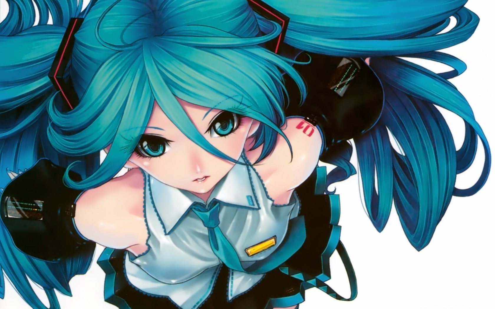 Синеволосая Хатсуне Мику обои