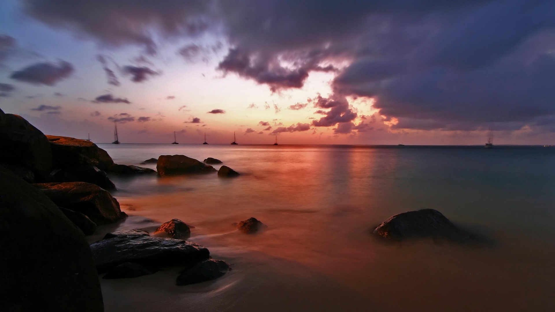 Кровавое море обои