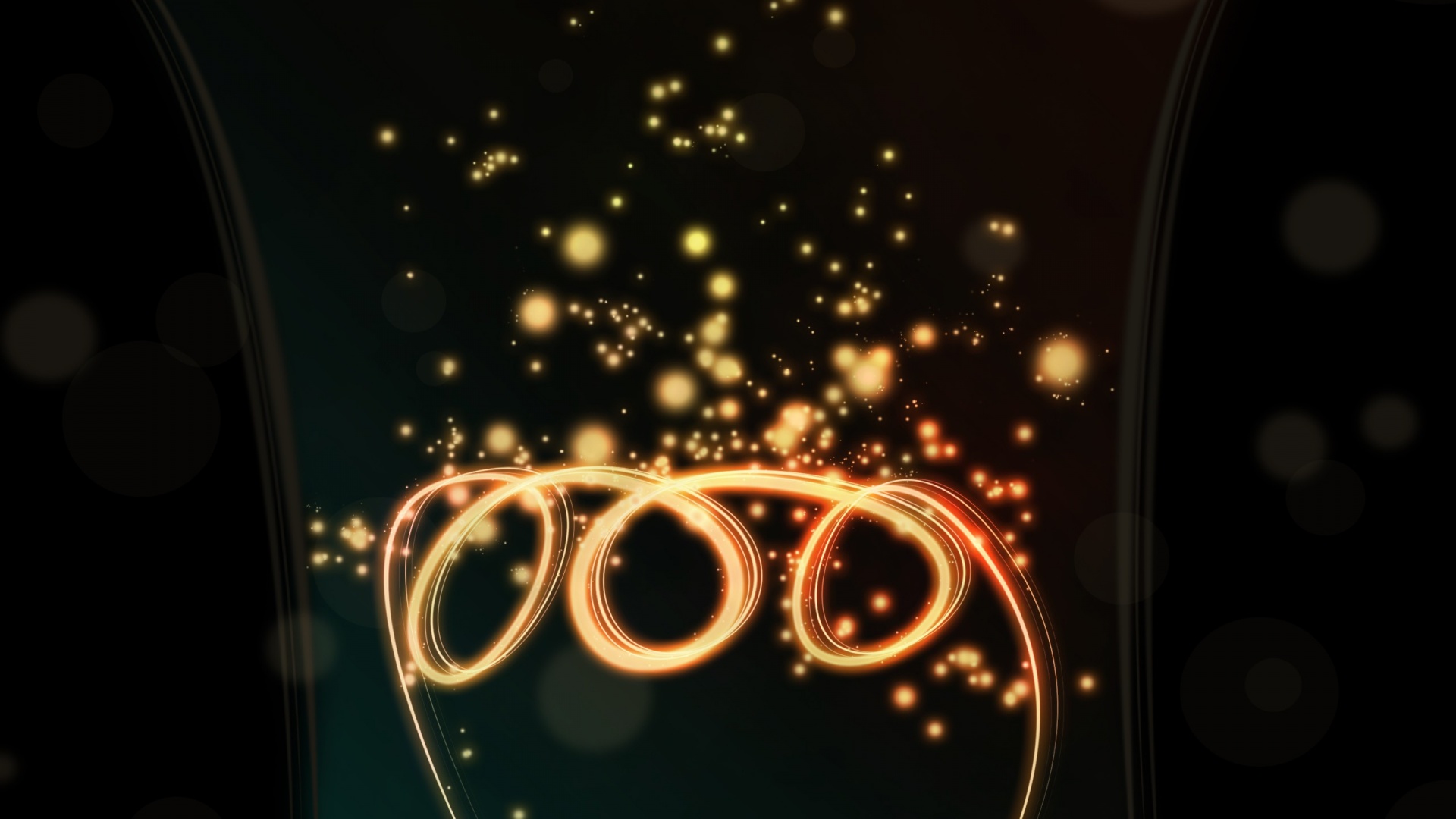 Огненные кольца обои