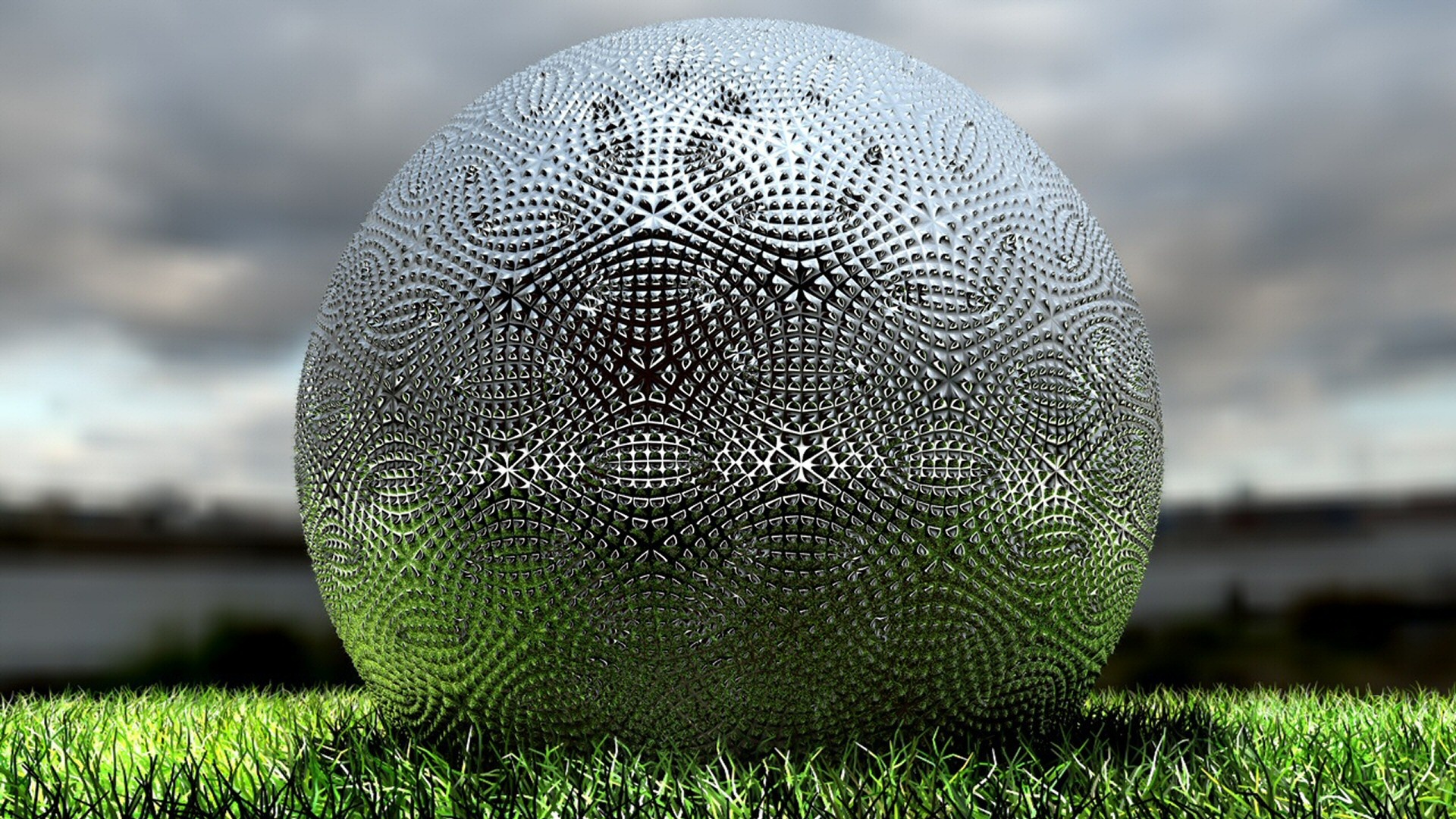 Металлический мяч для гольфа обои