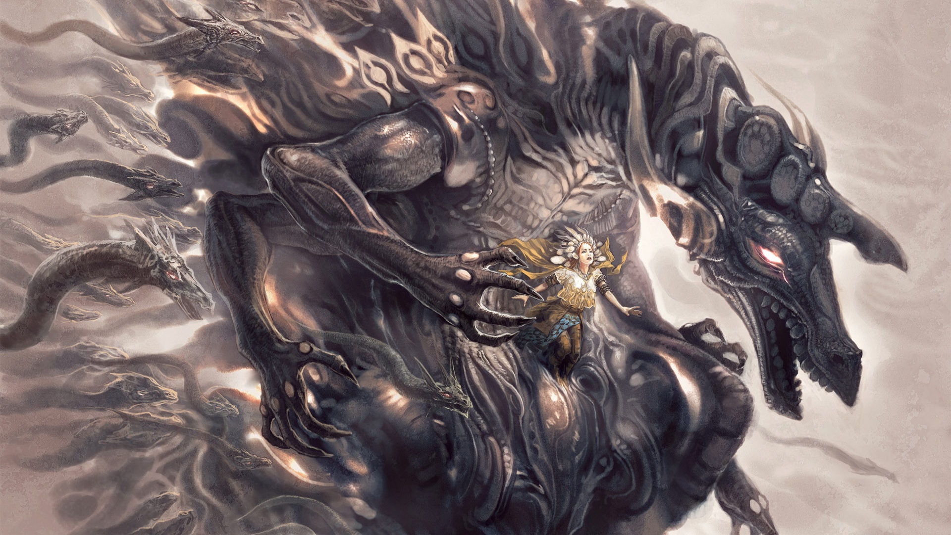 Демон похищающий девушку обои