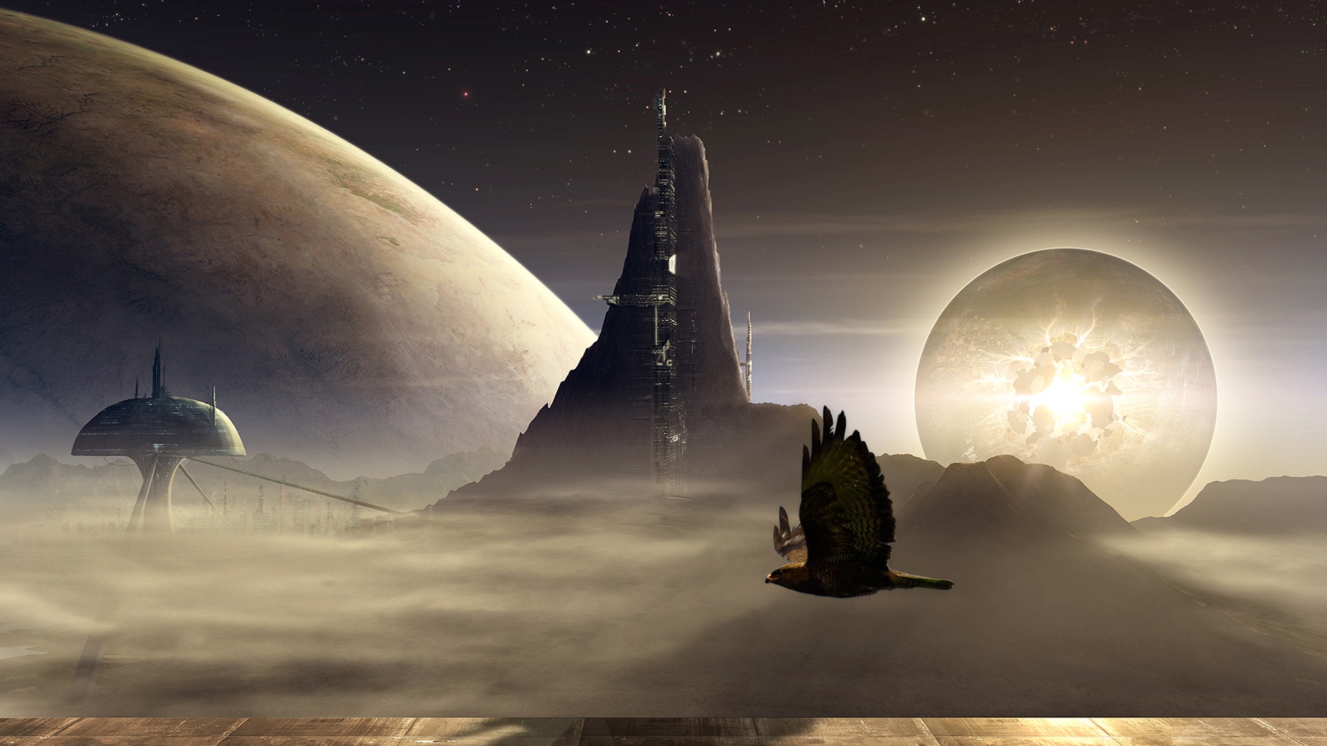 Город на другой планете обои