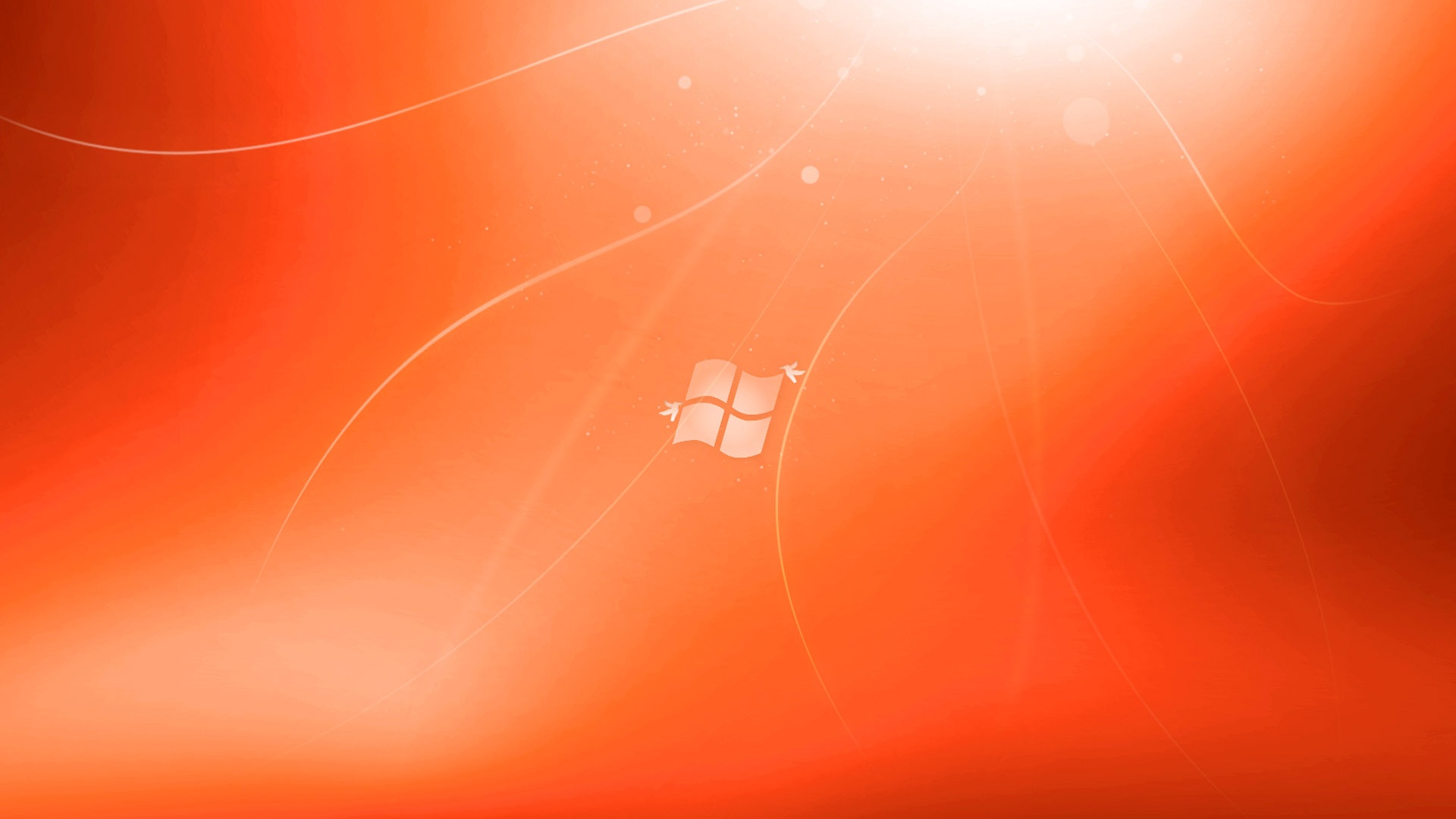 Оранжевый логотип Windows обои