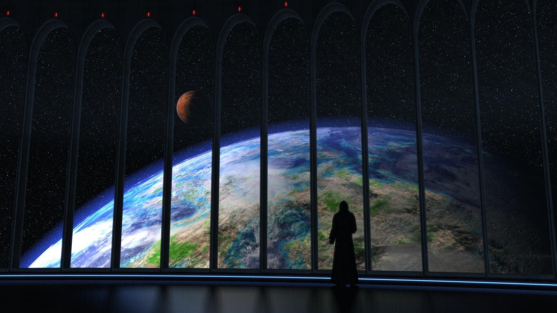 Вид на планету обои