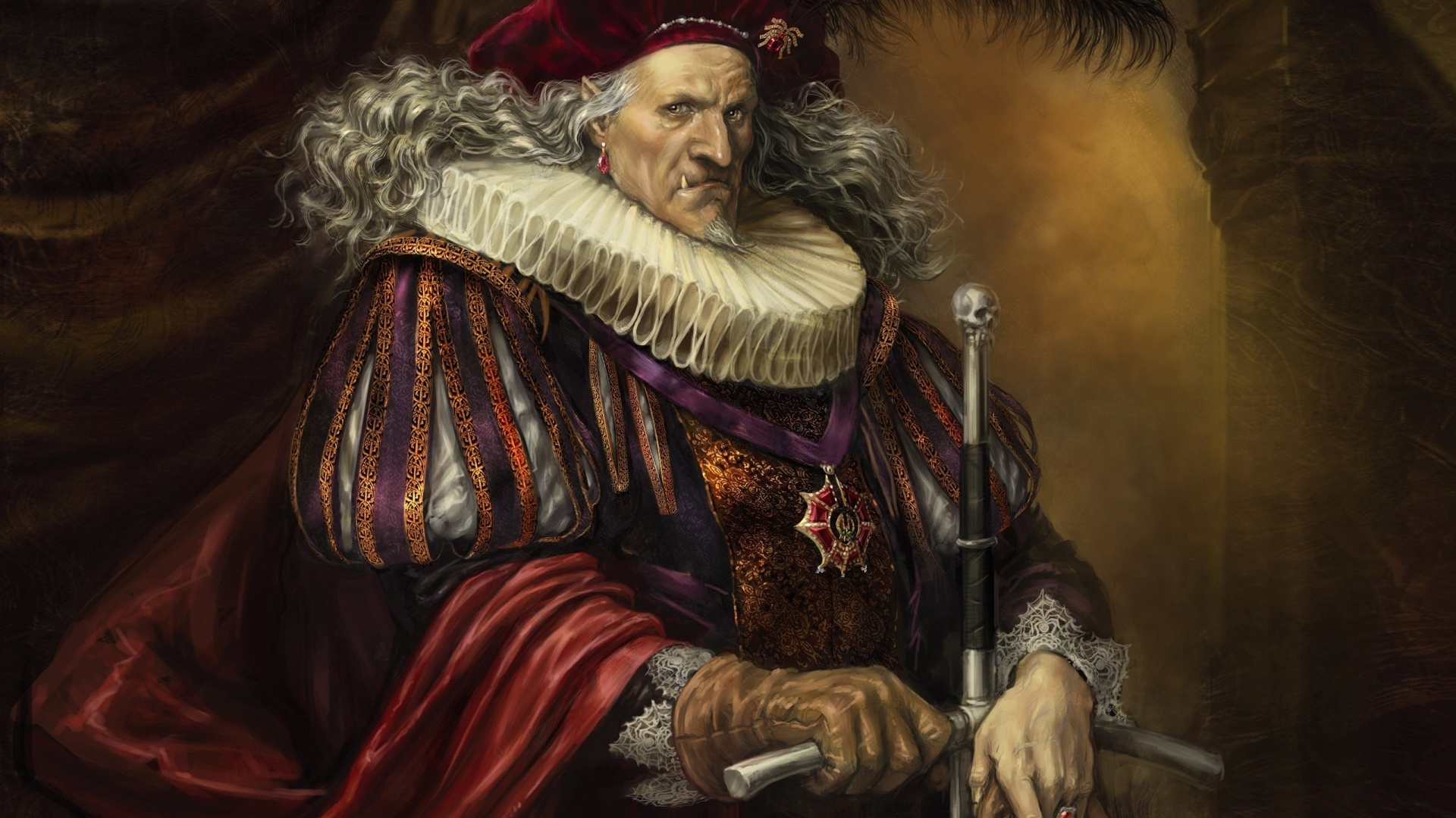 Портрет вампира обои