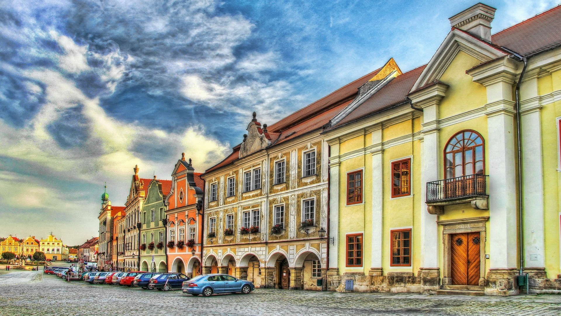 Домики в Чехии обои